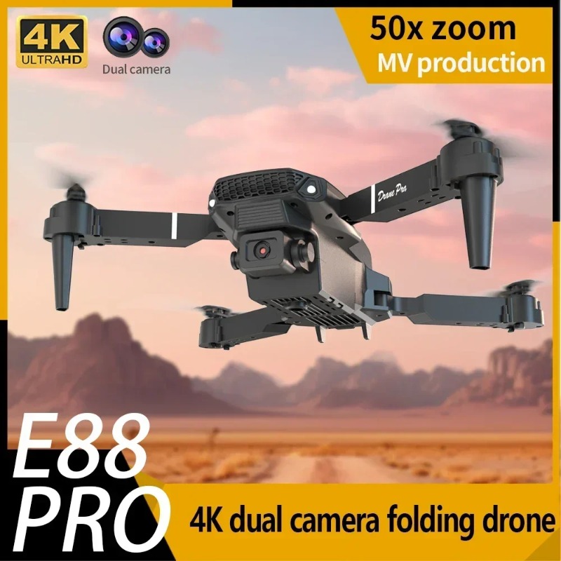Drone Kit Tricopter - E88 Mini Drone Kamera 4K HD