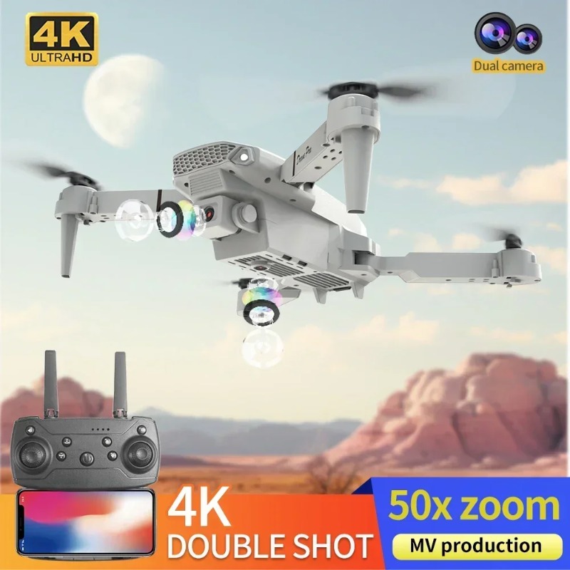 E88 Mini Drone Kamera 4K HD Wi - Drone Kit Tricopter ulasan dan harga